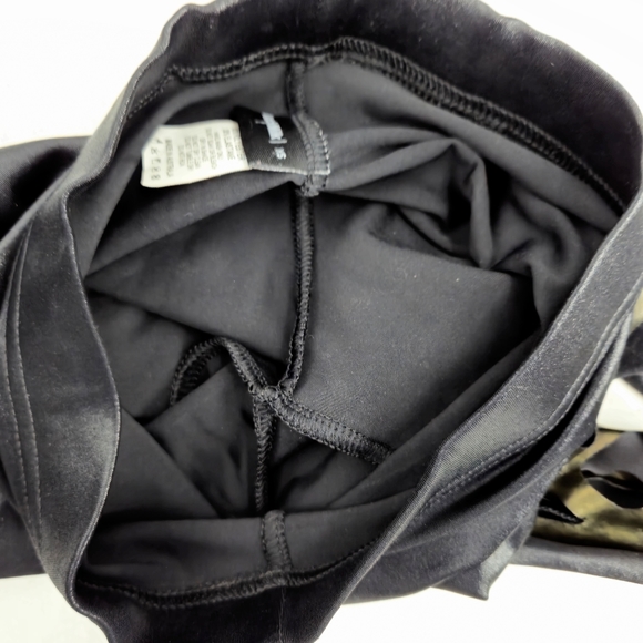 Blackmilk Double Dare Ya Coated‎ Black Cut Out Leggings - Picture 15 of 16